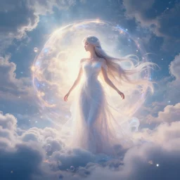 ethereal magical heaven, highly detailed, 4k, HDR, award-winning, octane render, trending on artstation, volumetric lighting