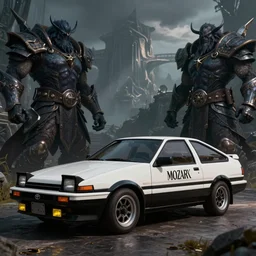 Initial d, Toyota ae86, Mordekaiser, league of legends, eurobeat