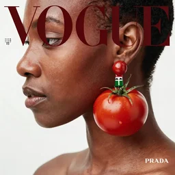 tomato earrings tomato earrings, vogue africa kenya nigeria women's fashion beauty celebrity magazine, prada, miu miu, ilya kuvshinov, john singer sargent, impressionist oil painting, trending on artstation, intricate