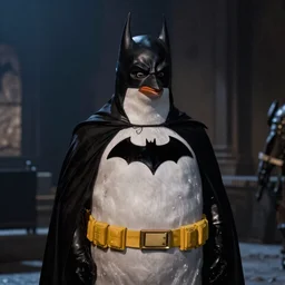 Alex Jones as the Penguin Man in the movie Batman Returns 1992, still, high quality