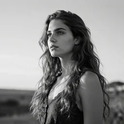 girl, fantasy, black and white, ultra realistic!!!, hdr, clear weather, golden hour, sharp focus