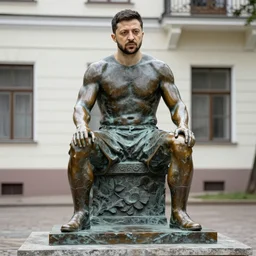 “bronze sculpture zelensky”