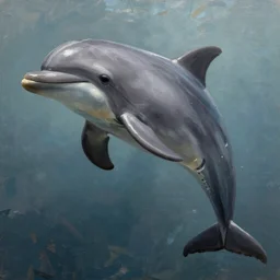 concept art of cyborg dolphin, oil painting by jama jurabaev, extremely detailed, brush hard, artstation, for aaa game, high quality, brush stroke