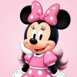 fan art of Minnie Mouse reimagined as a human girl, deviantart