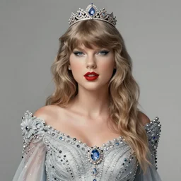 taylor swift as a princess of pluto, intricate, elegant, highly detailed, digital painting, artstation, concept art, smooth, sharp focus, illustration, art by frank frazetta, william mortensen, arny freytag