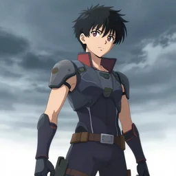 monsoon from metal gear rising as an anime character