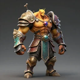 screenshot of a unique boss from darksouls 3. It is wearing colored armour and has a very muscular physique