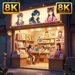 photo cartoon illustration comics manga painting of store : 6 fantasy, digital painting, unreal engine, 8 k, volumetric lighting, contrast
