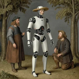 cybernetic exoskeleton cyborg farmer by Jan van Eyck