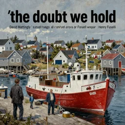 illustration from the 2 0 0 0 s supernatural thriller set in rural nova scotia fishing town'the doubt we hold ', a high quality high detail painting by david mattingly and samuel araya and henry fuseli, hd 4 k 8 k, realistic hyperdetailed scene painting, photorealistic lighting, urban horror aesthetic, composition and scene layout inspired by gregory crewdson and brendon burton.