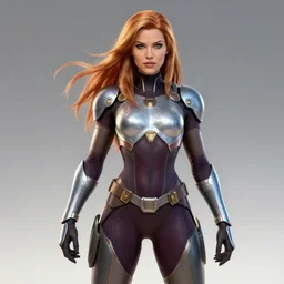 asgardian female android, by MARVEL comics and Sandra Chevrier, 4k