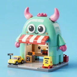 a cute funny monster garage kit, by mohamed chahin, artstation, mandkaws, bearbrick, bt 2 1,