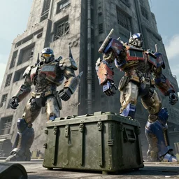 a gigantic brutalist building hard surface military hardware, military storage crate, maschinen krieger, ilm, beeple, star citizen halo, edge of tomorrow, mass effect, transformers, elysium