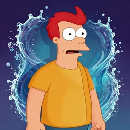 ry from futurama, being a great, loveable guy, whimsical, disney splash art, art by artgerm, intricately detailed, highly detailed, trending on artstation, 4 k, wallpaper