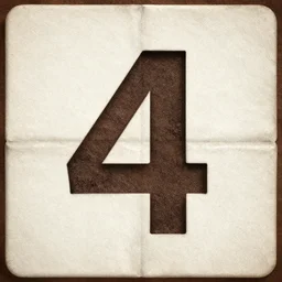 the number 4 1
