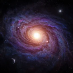 universe in the style of albert bierstadt