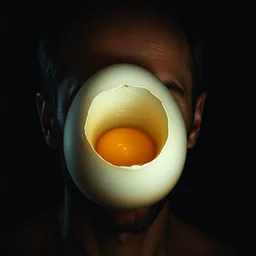 edward norton's face is a boiled egg, highly detailed, dramatic lighting, concept art by caravaggio and greg rutkowski and artgerm