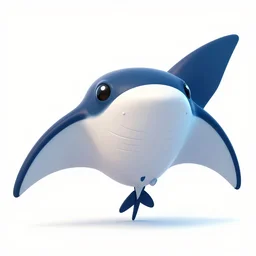 a manta ray character who sells paints for splatoon by nintendo, in the calarts style, designed by nintendo, designed by pixar, cgi, professional, gaming