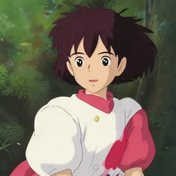cute anime girl, style: (hayao miyazaki, studio ghibli)