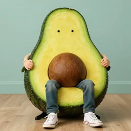 rupert grint as an avocado chair