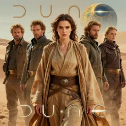 beautiful female Fremen on Dune, by Edgar Maxence and Ross Tran and Michael Whelan and Gustav Klimpt