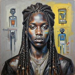 a extremely ultra highly detailed majestic hi - res painting by jean - michel basquiat