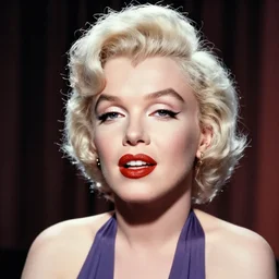 photo of modern Marilyn Monroe in color with no makeup