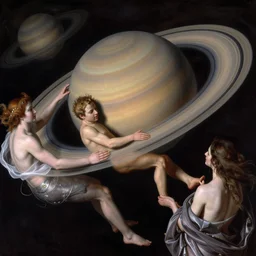 Saturn Devouring His Son but with women