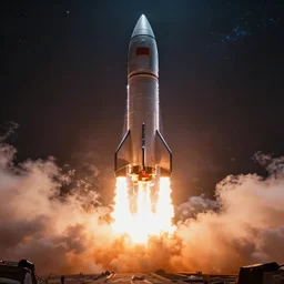 hyperrealistic of cosmic rocket lunch, stunning 8 k octane comprehensive 3 d render, inspired by istvan sandorfi & greg rutkowski & unreal engine, perfect symmetry, dim volumetric cinematic lighting, extremely hyper - detailed, incredibly real lifelike attributes & flesh texture, intricate, masterpiece, artstation, stunning, 8 5 mm f 1. 4