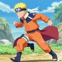 gandalf running naruto anime style