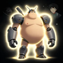 fat titan metabots medabots medarotto medarot robot minimalist comics, behance hd by jesper ejsing, by rhads, makoto shinkai and lois van baarle, ilya kuvshinov, rossdraws global illumination ray tracing hdr radiating a glowing aura