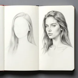 sketchbook pages out of ideas, magnificent, medium shot, details, sharp focus, elegant, highly detailed, illustration, by jordan grimmer and greg rutkowski, intricate, beautiful, trending artstation, pixiv, digital art