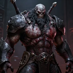A closeup of a Juggernaut by Greg Rutkowski, Bloodborne, 4k photorealistic, volumetric lighting, HD, high details, dramatic, dark atmosphere, trending on artstation
