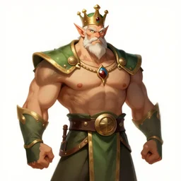 elf king, muscular, trending in artstation