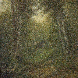forest painting in the style of the Hudson River School