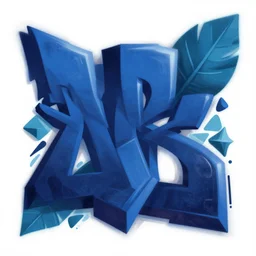 albumart for berner, runtz, miami, graffiti, hard edges, geometric 3 d shapes, deep blue, leaf green, marbling, marijuana, smoke : 5 by sachin teng x cookies, trending on artstation : 5