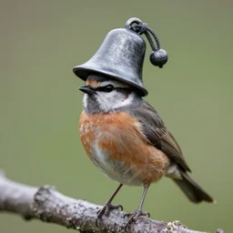 bird with a bell hat, greg rutkowski