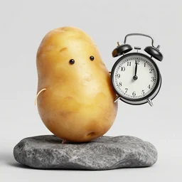 a potato as dwayn the rock, alarm clock, the rock is a potato alarm clock
