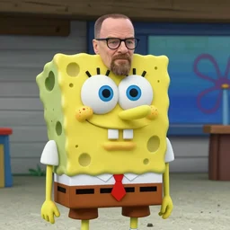 a still of spongebob squarepants as walter white in breaking bad