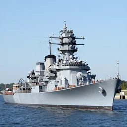 an Iowa class battleship.