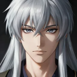 Character from a fantasy JRPG || VERY VERY ANIME!!!, fine-face, age lines, silver hair, realistic shaded perfect face, fine details. Anime. realistic shaded lighting poster by Ilya Kuvshinov katsuhiro otomo ghost-in-the-shell, magali villeneuve, artgerm, Jeremy Lipkin and Michael Garmash and Rob Rey