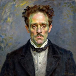 candid portrait of Frankenstein by Claude Monet