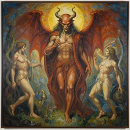 evil and suffering being transformed into goodness, life, and peace | painting by craig mullins. epic, symbolic mural