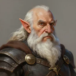 a detailed portrait of an old dwarf warrior with a white beard, by justin gerard and greg rutkowski, digital art, realistic painting, dnd, character design, trending on artstation