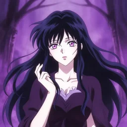 anime illustration of a woman entranced, bewitched, mesmerized, hypnotized