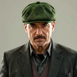 portrait kevin mckidd, green flat cap, gilet suit, gta v cover, marvel comics, dark, intricate, highly detailed