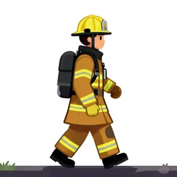 walking fireman spritesheet OpenGameArt platformer white background