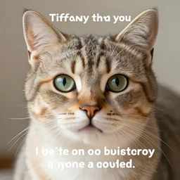Tiffany the cat is smarter than you, better than you, and can destroy anyone using only words