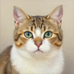 a cat painting