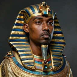 kanye west as pharaoh portrait hd